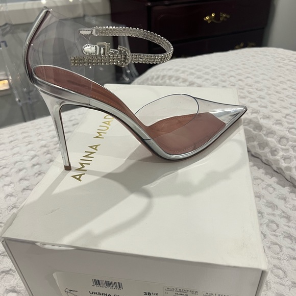 Amina Muaddi Ursina Pumps 38 1/2 *brand New* - Picture 2 of 5